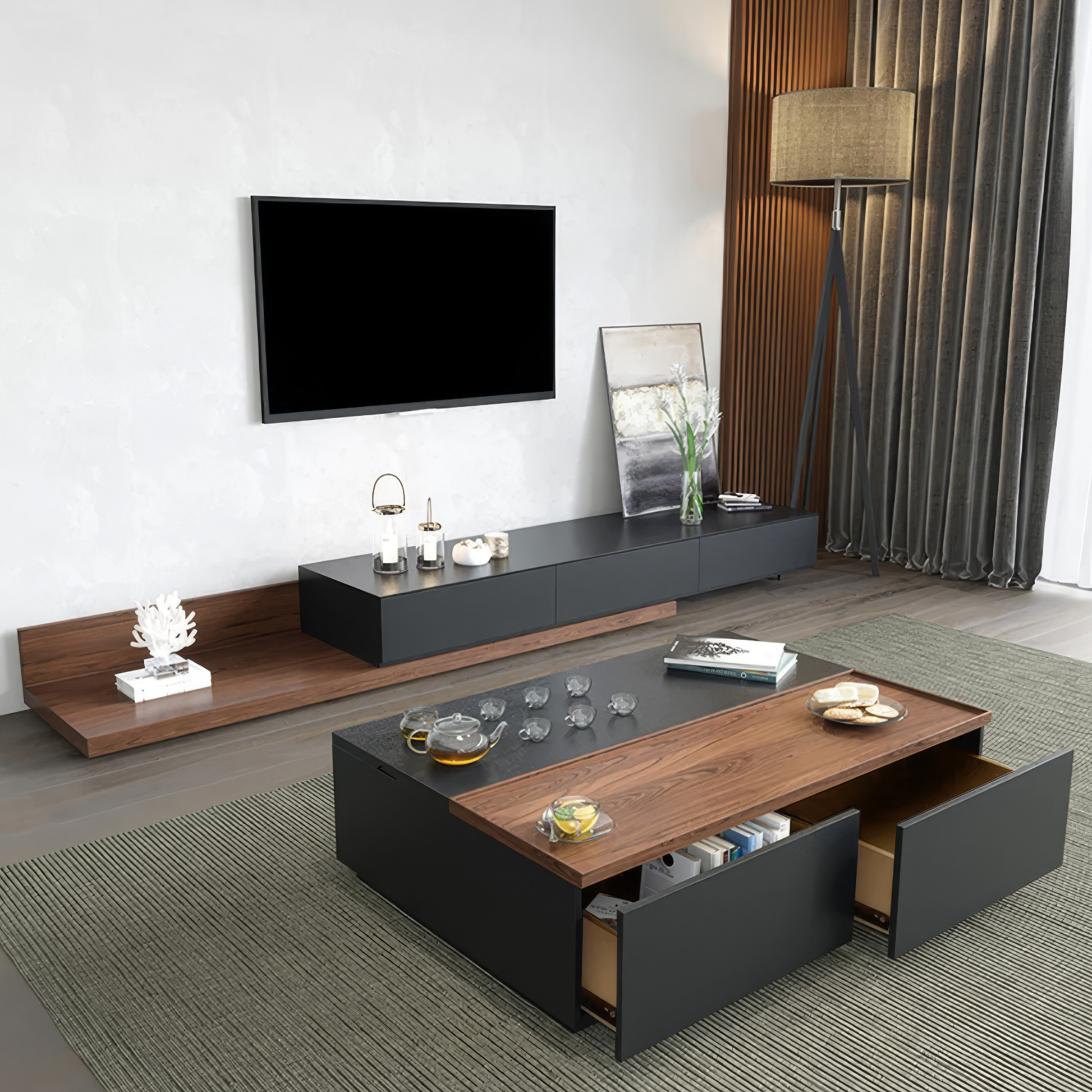 TV table with coffee table - AR001