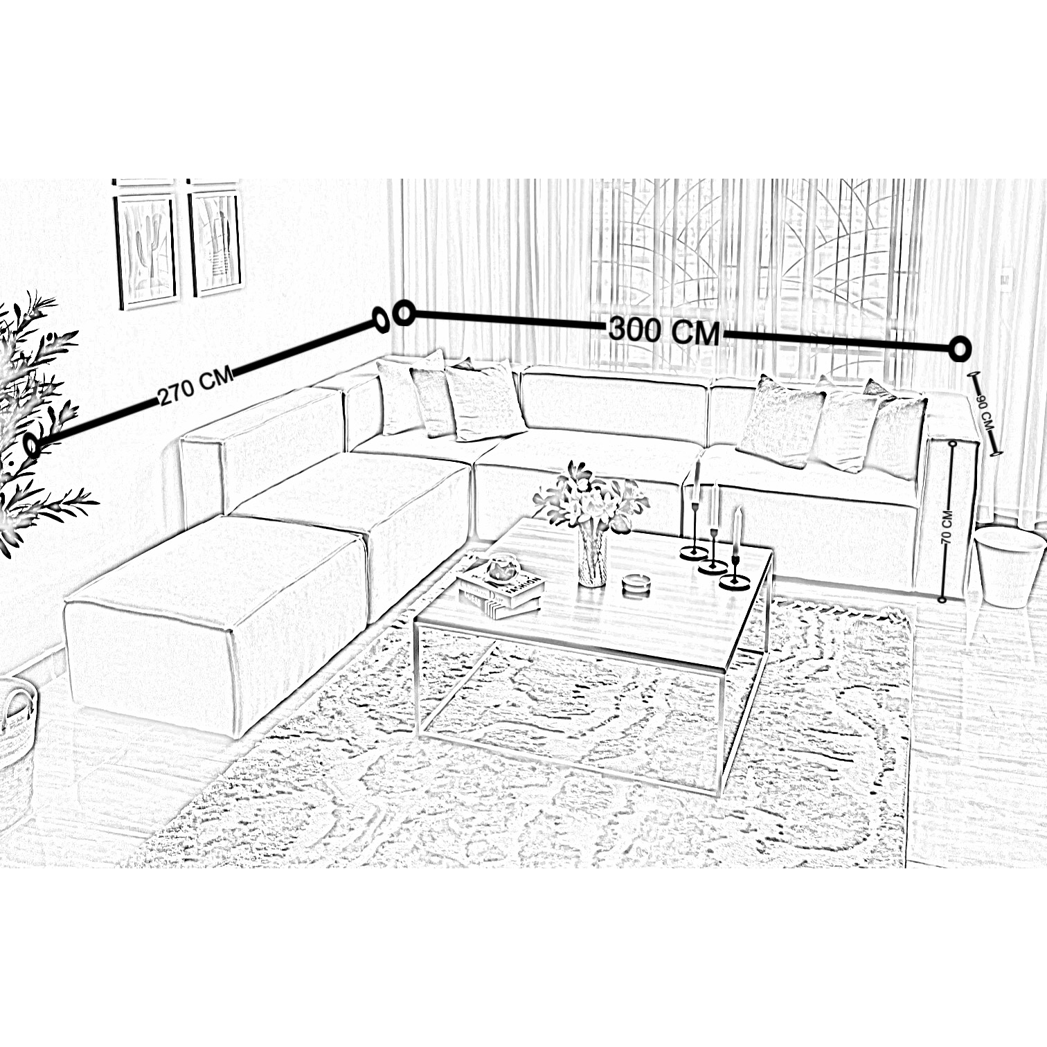 Cornwe Sofa-RC0014 - Image 2