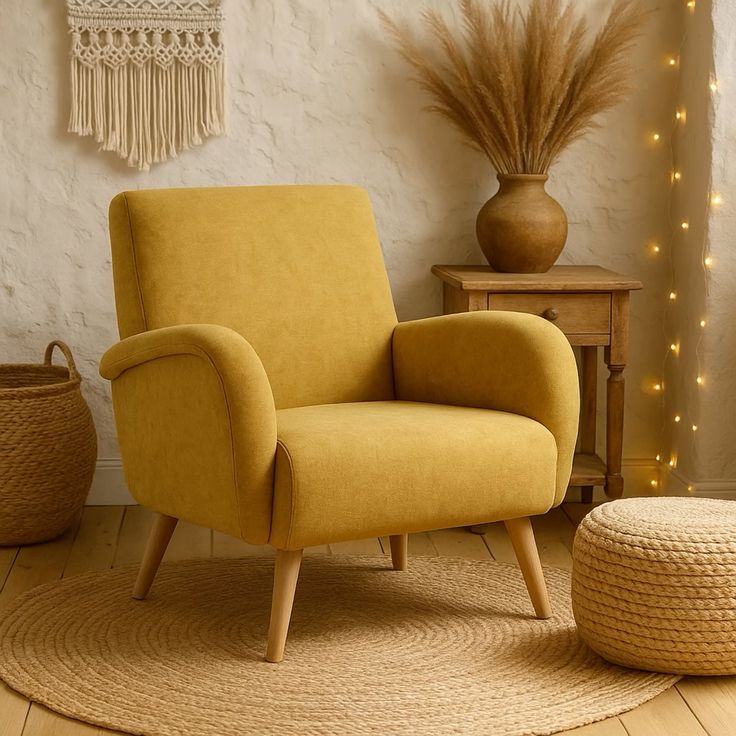 Beech wood armchair CW018