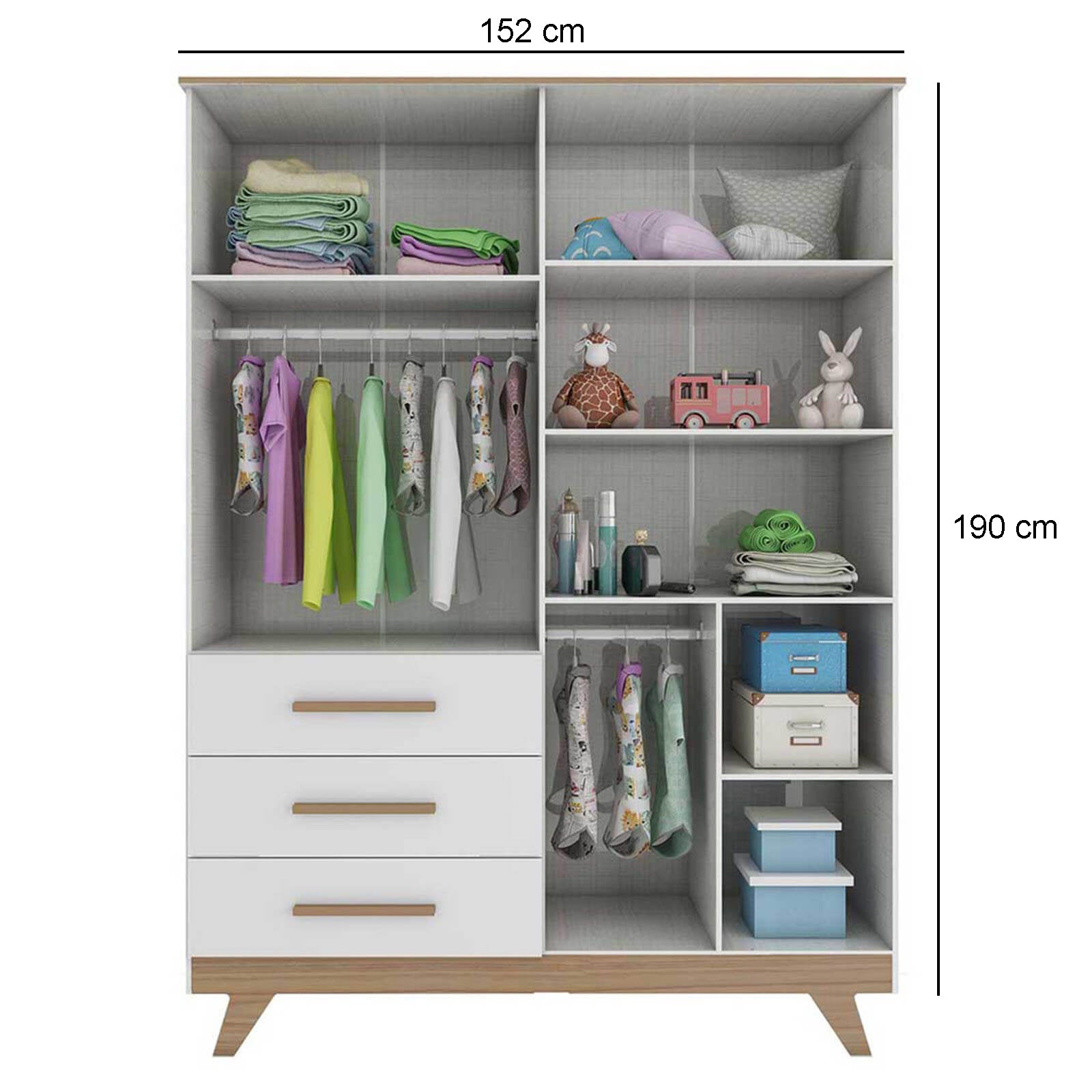 Wardrobe 190×152 cm - FW014 - Image 2