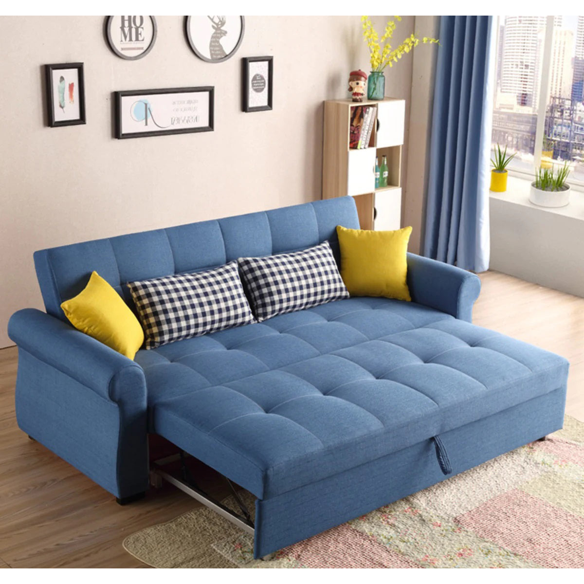 Hech wood bed sofa-SB0021 - Image 2