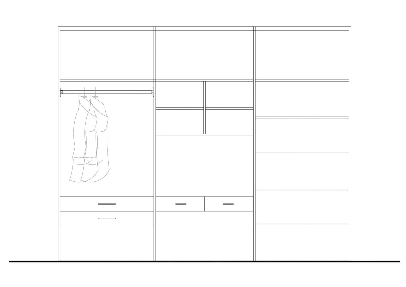 Dressing with vanity 240x300cm - FW039 - Image 2