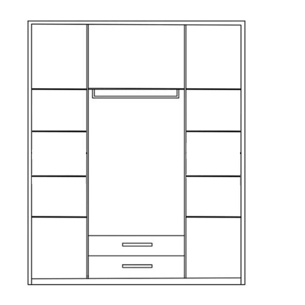 Wardrobe 220 x 160 cm - FW029 - Image 2