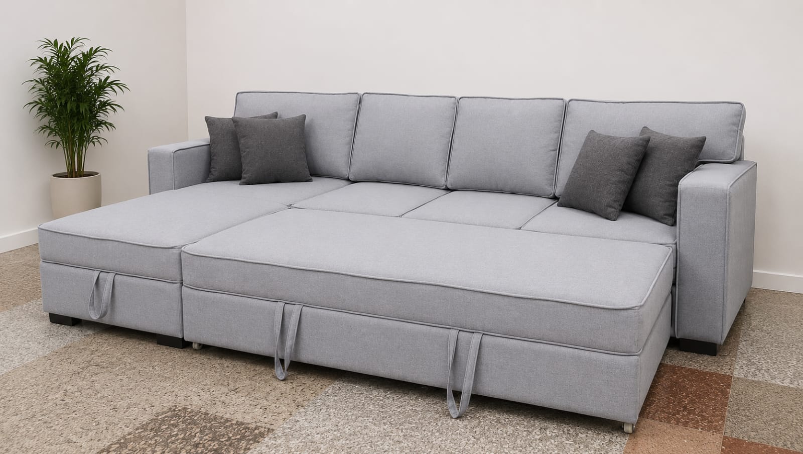Storge & Sofa Bed L Shape - SSB02 - Image 2